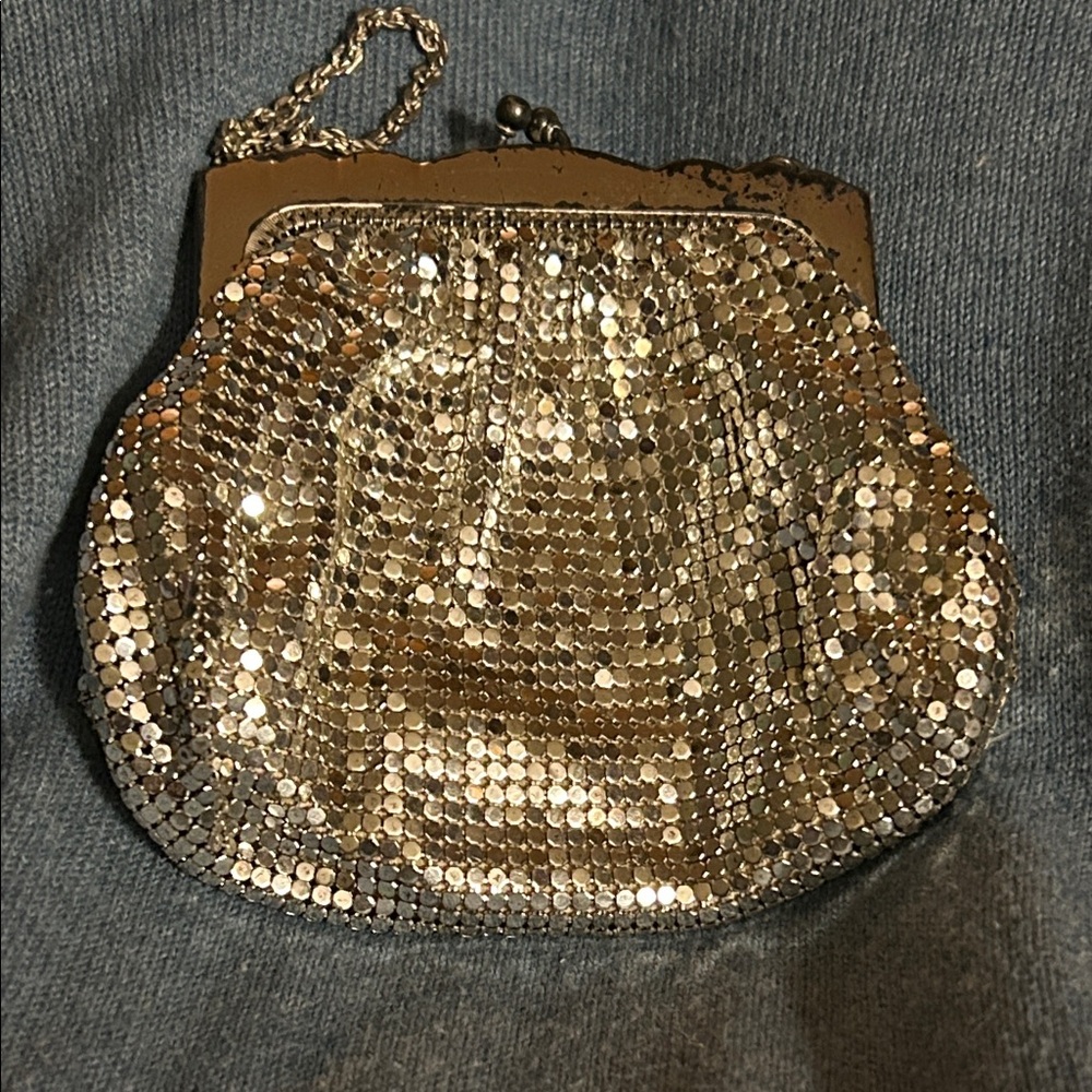 Whiting & Davis Metal Mesh Bag - Mini Bag with Chain